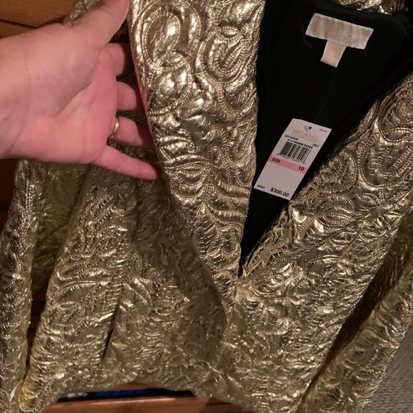 Michael Kors shilted gold baraque jacket - Picture 9 of 9